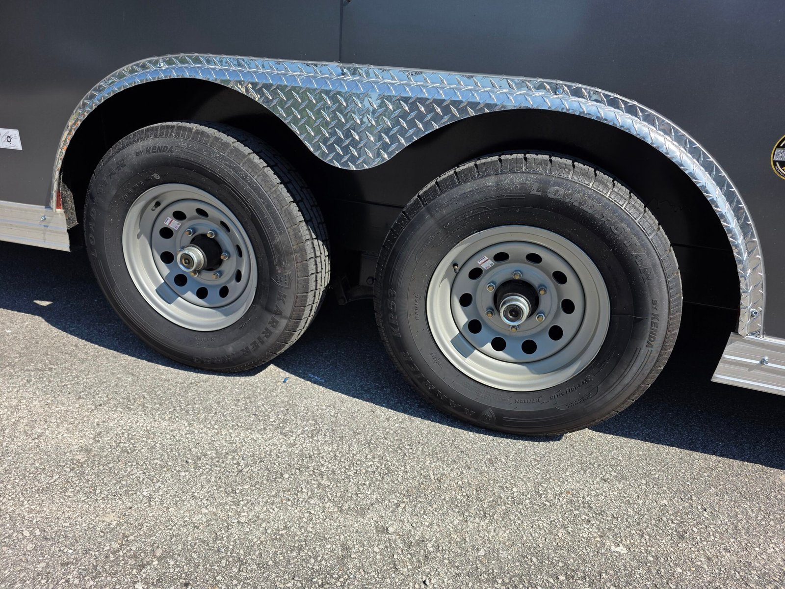 8.5×20 Enclosed Car Hauler for Sale – Charcoal Gray | 7
