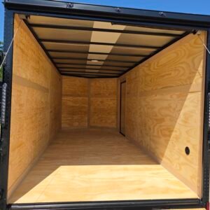 7×16 Enclosed Cargo Trailer for Sale – Black | 6'6" Interior | Blackout Package | 3500 lb Axles - Image 4