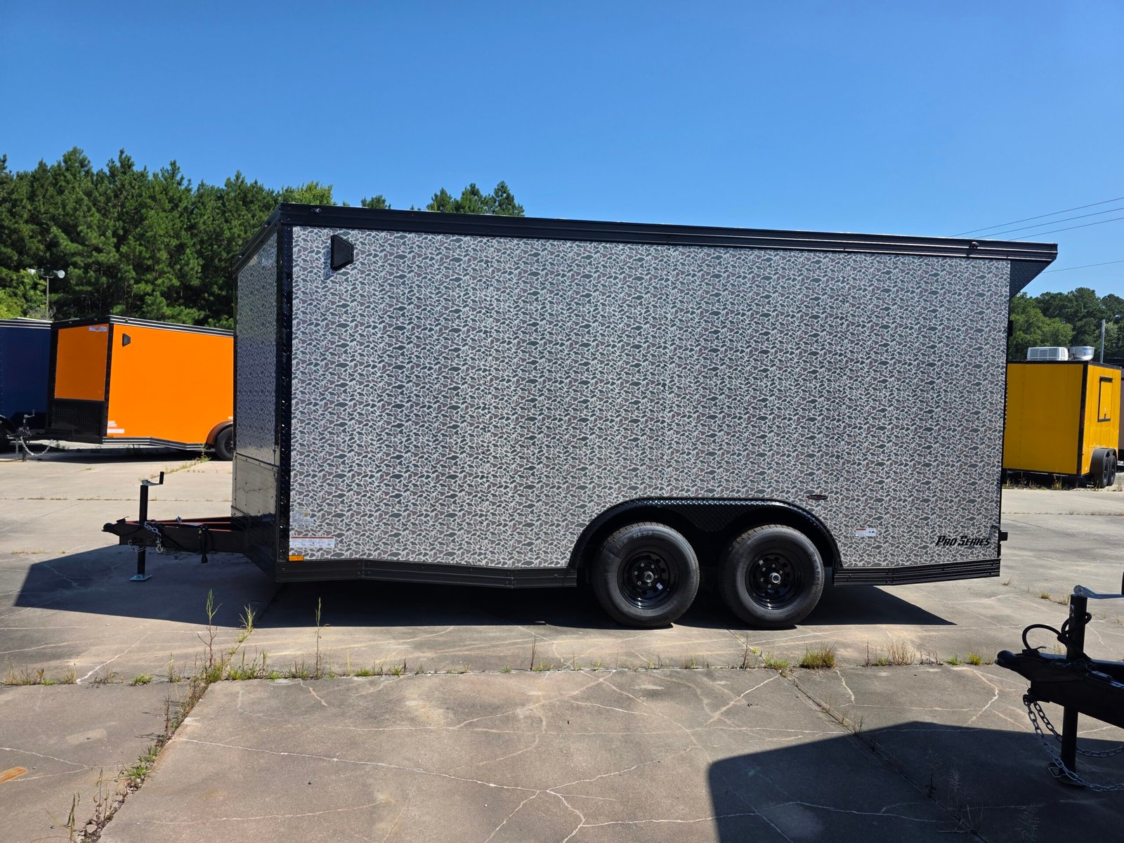 8.5×16 Enclosed Car Hauler for Sale – Camouflage | 7