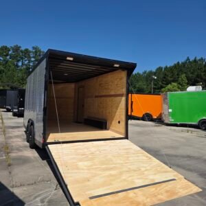 8.5×16 Enclosed Car Hauler for Sale – Camouflage | 7' Interior | Ramp Door | Heavy-Duty Trailer - Image 4