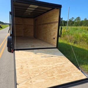 7×16 Enclosed Cargo Trailer for Sale – Black | 6'6" Interior | 3500 lb Axles | Utility Trailer - Image 5