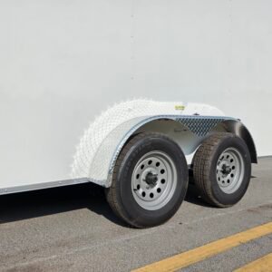 7×16 Enclosed Cargo Trailer for Sale – White | 6'6" Interior | Utility & Equipment Trailer - Image 3