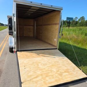 7×16 Enclosed Cargo Trailer for Sale – White | 6'6" Interior | Utility & Equipment Trailer - Image 5