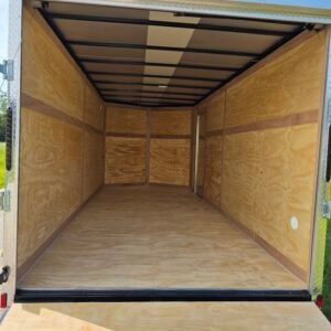 7×16 Enclosed Cargo Trailer for Sale – White | 6'6" Interior | Utility & Equipment Trailer - Image 6