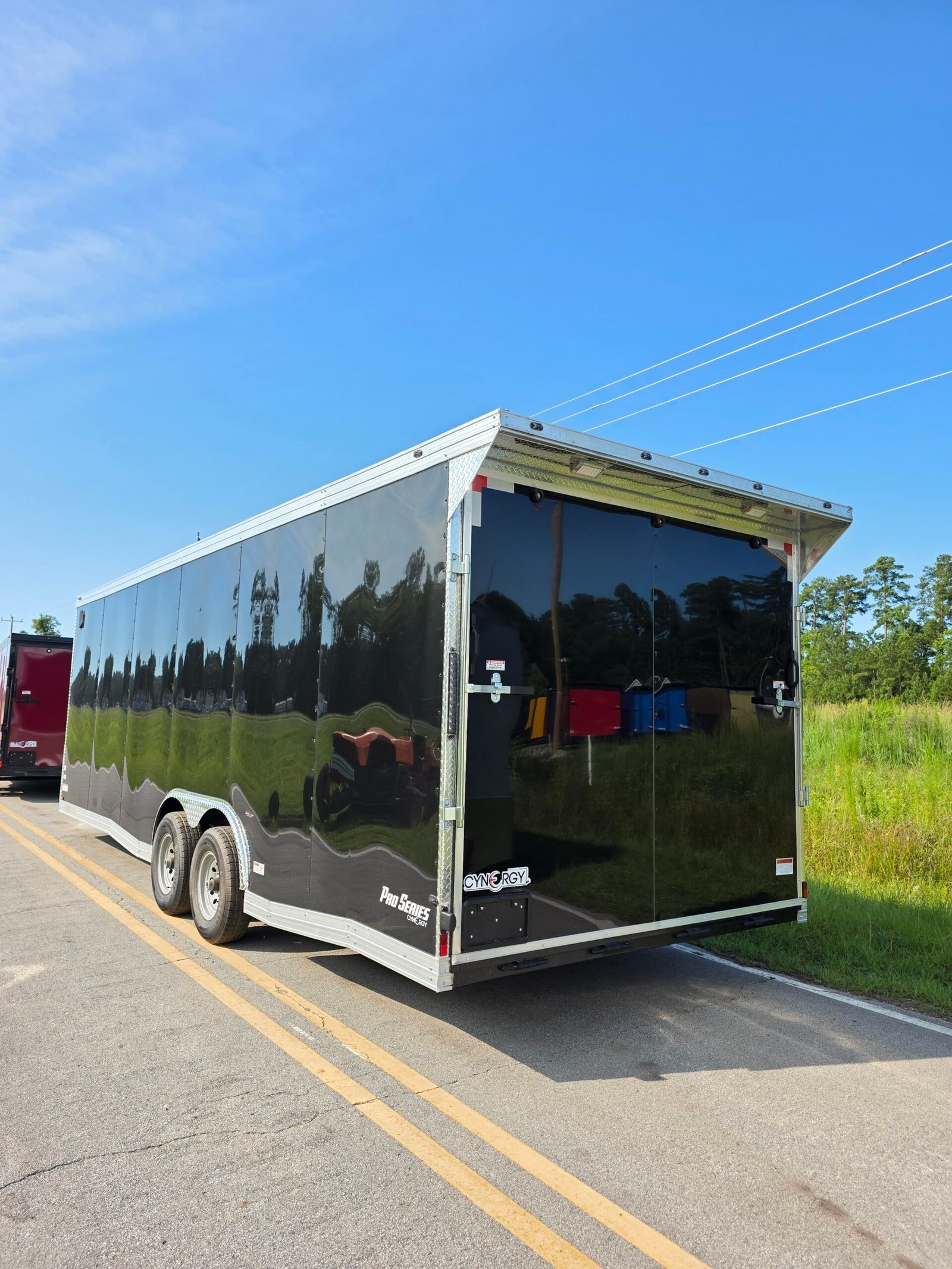 8.5×24 Enclosed Car Hauler for Sale – Black | 7