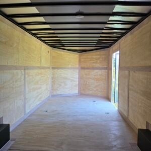 8.5×24 Enclosed Car Hauler for Sale – Black | 7' Interior | Rear Ramp Door | Heavy-Duty Trailer - Image 5