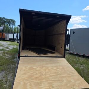 8.5×20 Enclosed Car Hauler for Sale – Black | 7' Interior | Rear Ramp Door | Heavy-Duty Trailer - Image 3