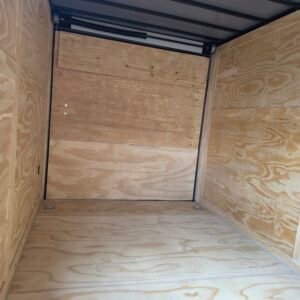 7×14 Enclosed Cargo Trailer for Sale – Black | Rear Ramp Door | 3500 lb Tandem Axles | 7' Interior - Image 5