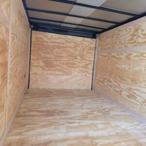 7×16 Enclosed Cargo Trailer for Sale – Charcoal Gray | 6' Interior | Utility & Equipment Trailer - Image 4