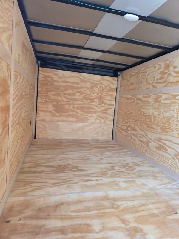 7×16 Enclosed Cargo Trailer for Sale – Charcoal Gray | 6' Interior | Utility & Equipment Trailer