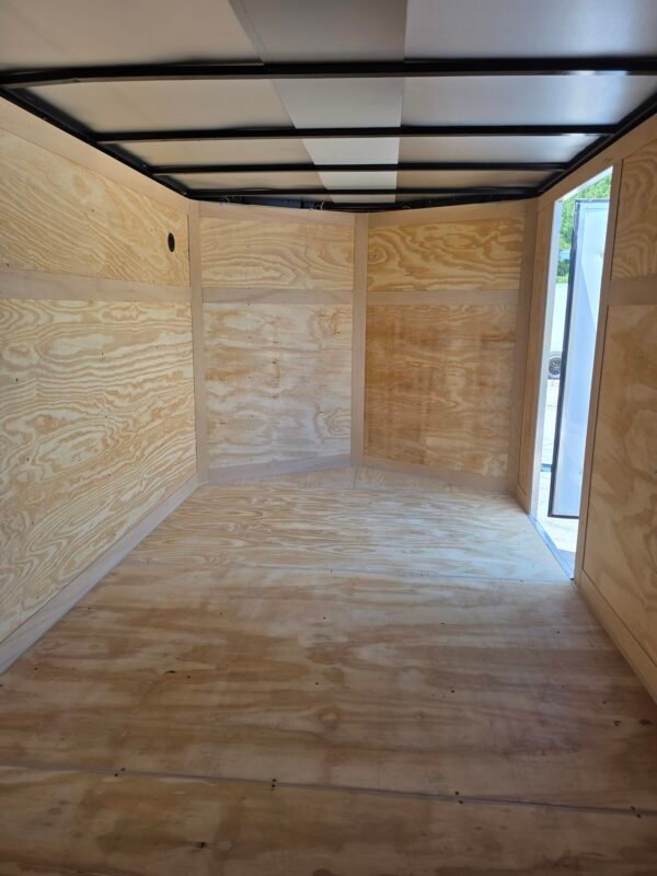 7×16 Enclosed Cargo Trailer for Sale – Charcoal Gray | 6' Interior | Utility & Equipment Trailer